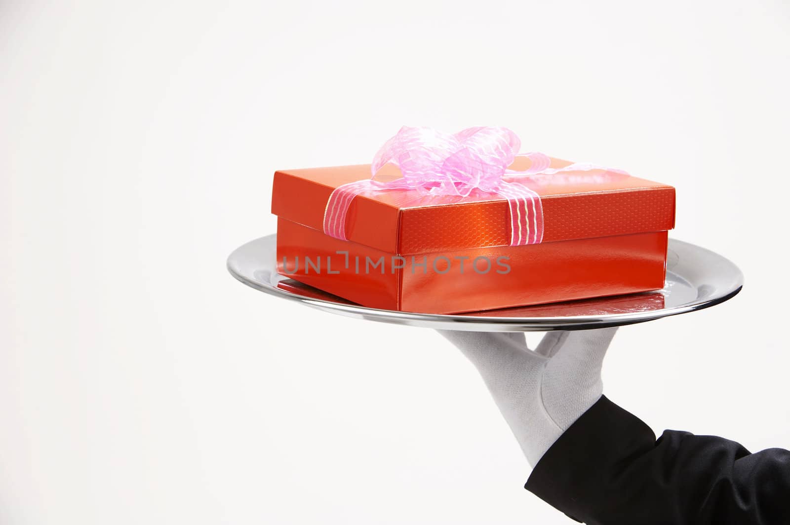 man holding exclusive presents to someone special