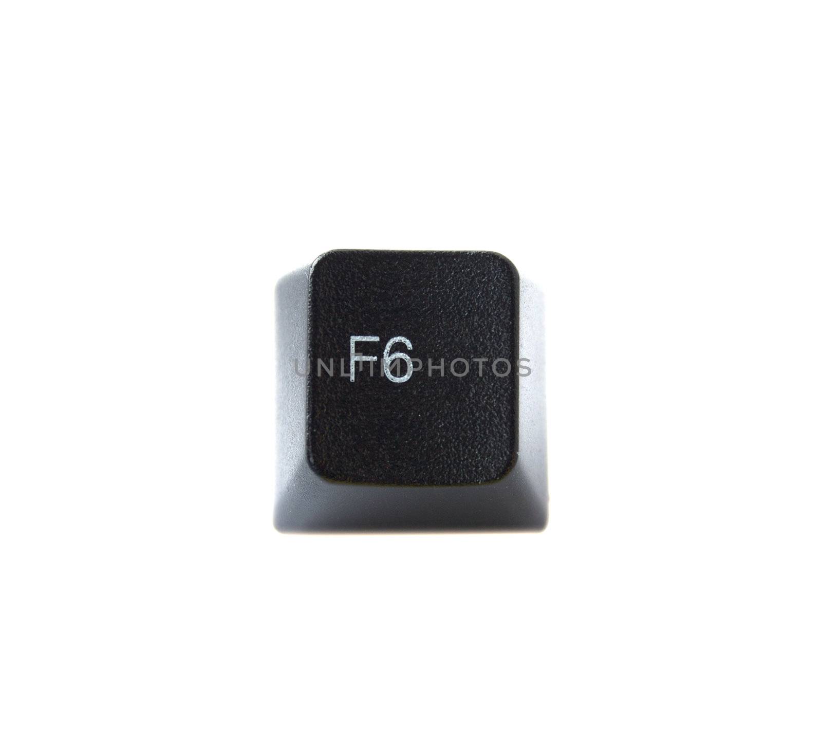 The F6 from a black computer keyboard