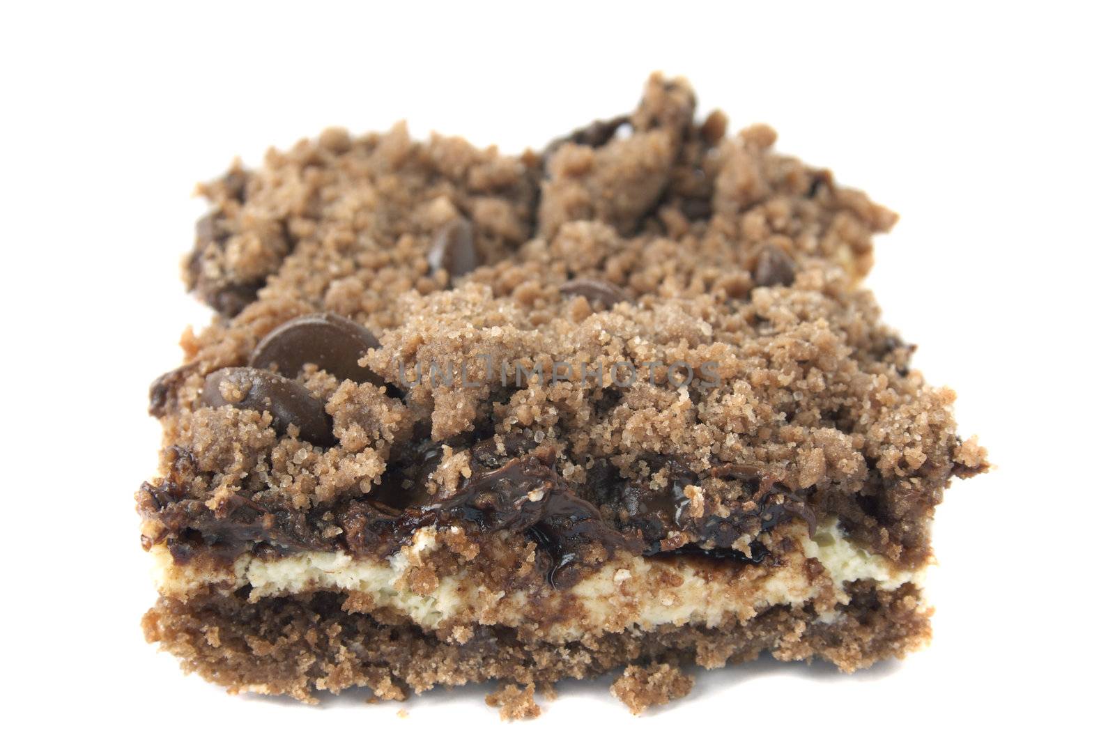 A delicious desert which includes, chocolate chips, cream cheese, eggs, sugar, canola oil and german chocolate cake mix