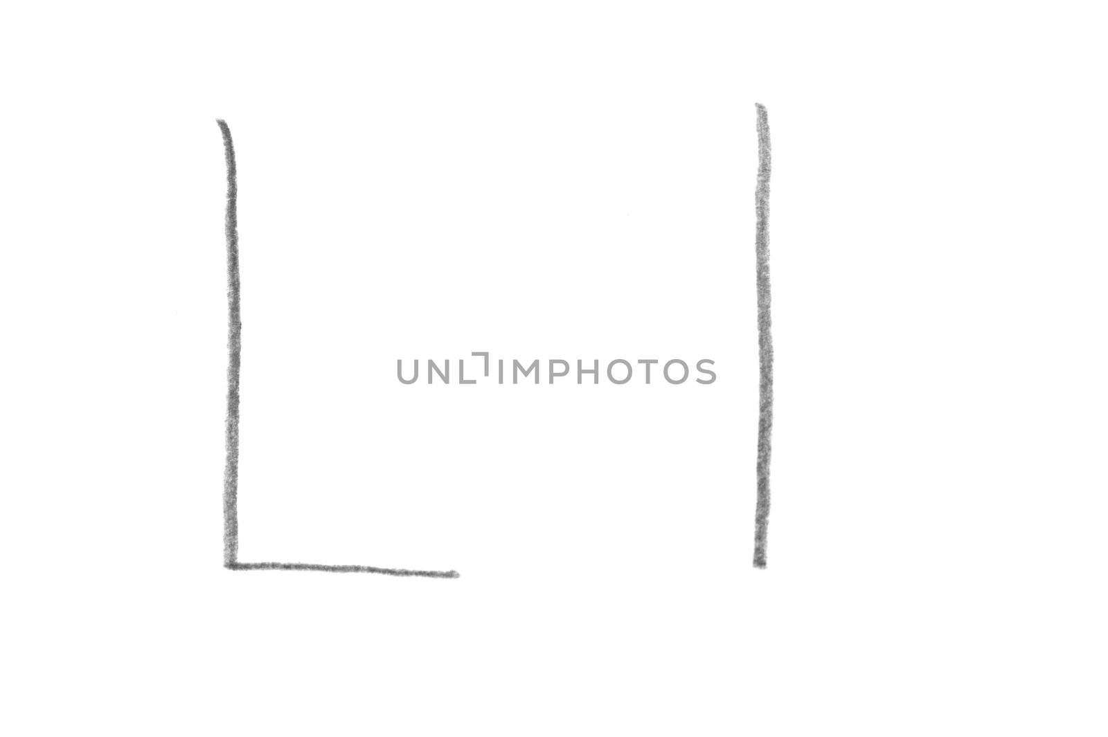 Hand written letter L, both upper and lower case