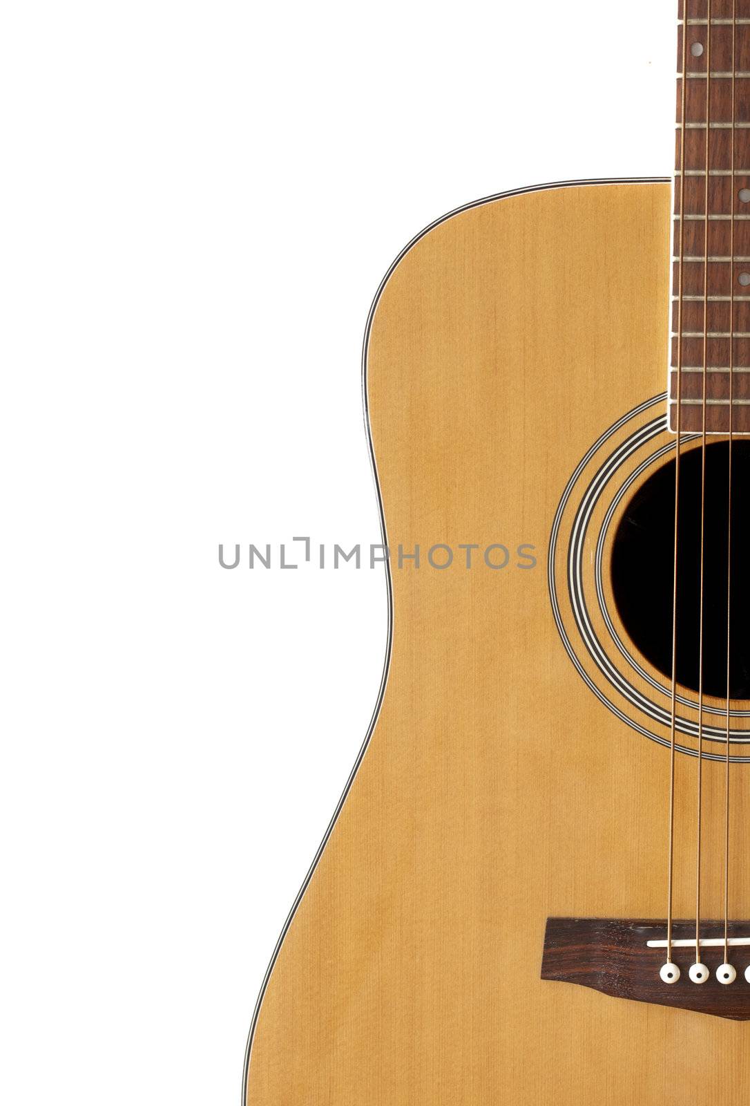 Crop of an Acoustic Guitar with Adspace