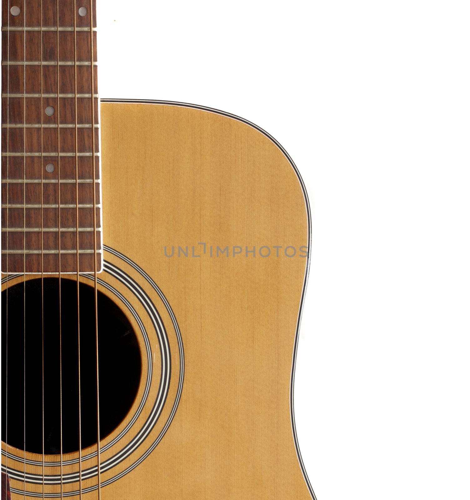 Crop of an Acoustic Guitar with Adspace