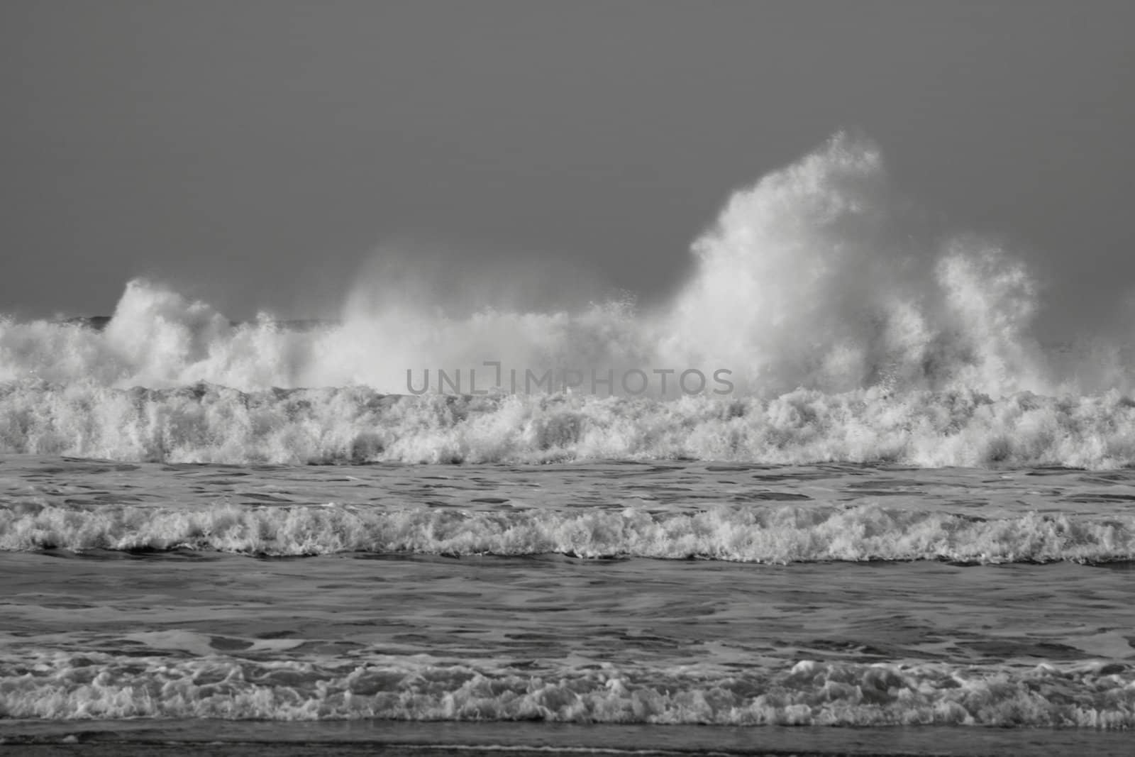 waves in black and white by mitzy