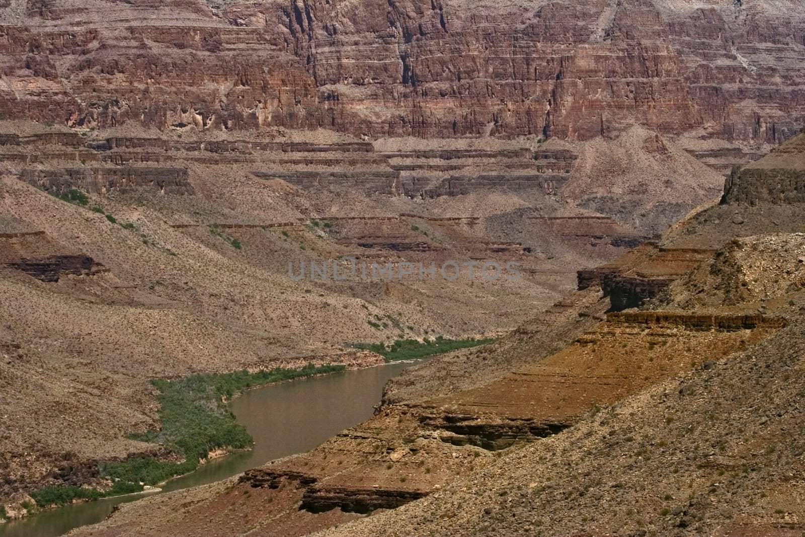 Colorado river in Grand Canyon in USA