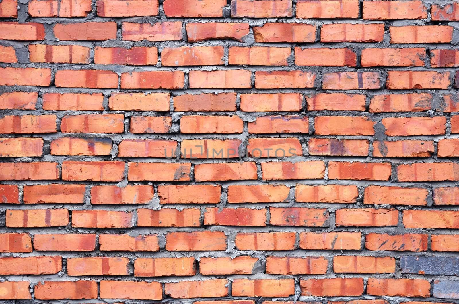 Brick wall pattern for background.