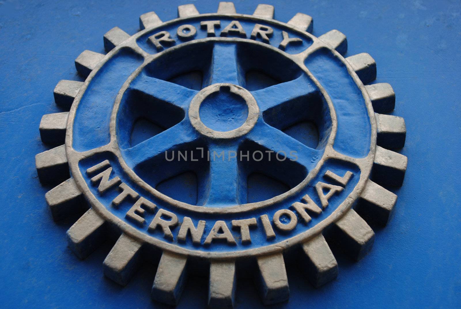 Emblem of Rotary International.
