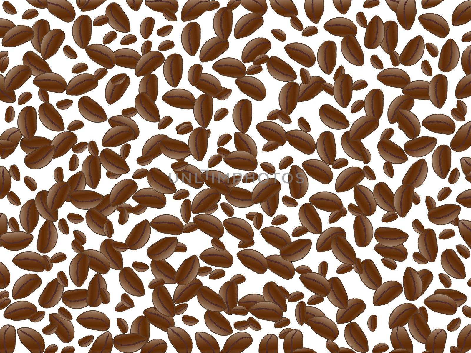 Illustration of the coffee background in brown