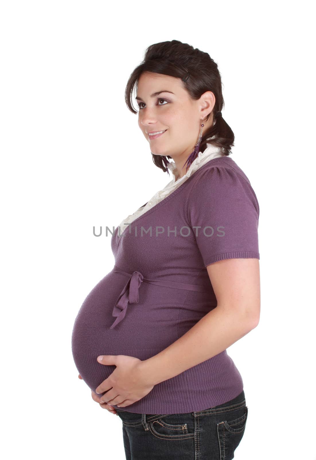 portrait of a beautiful pregnant woman