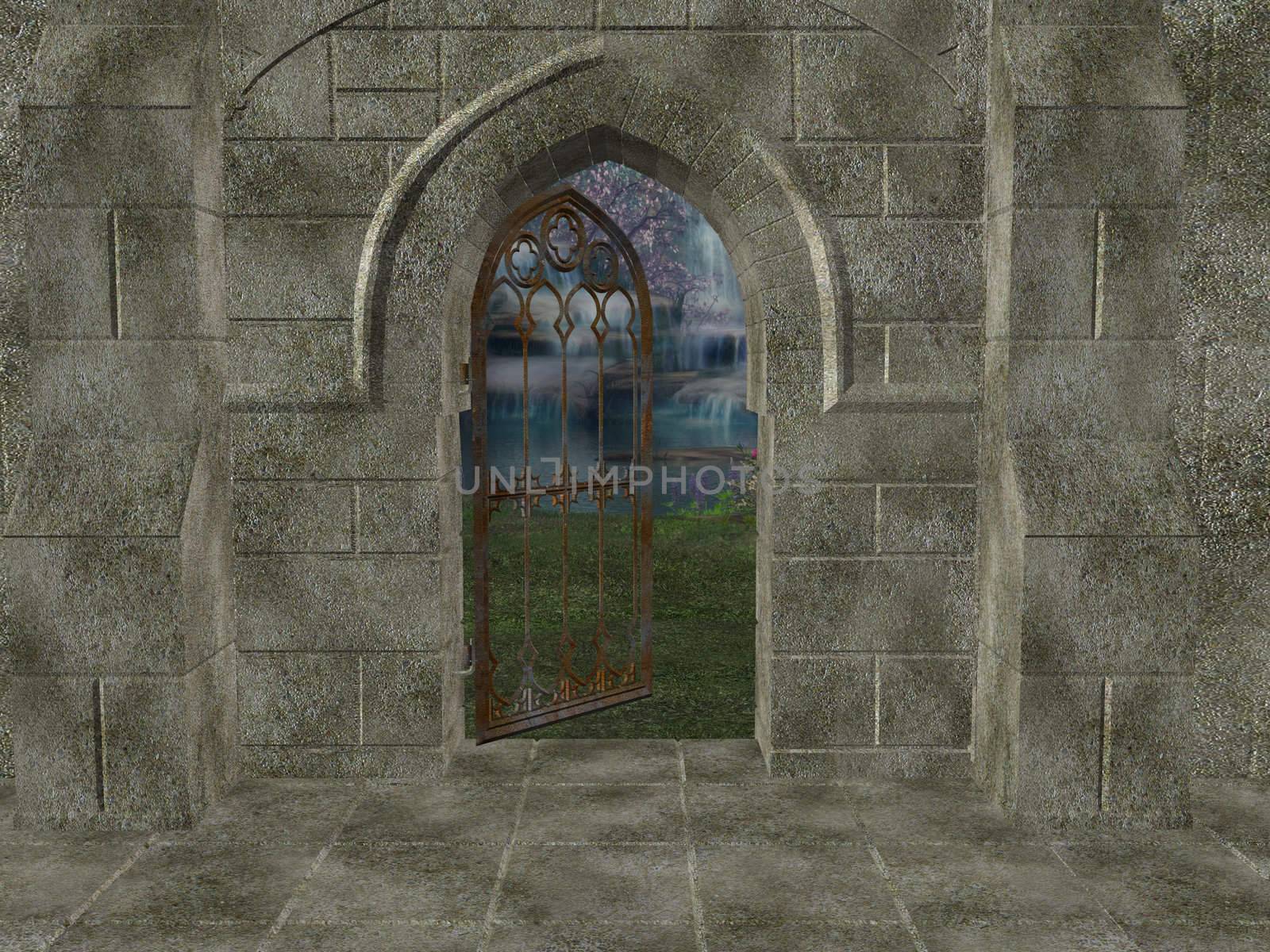 Outside Sanctuary Background by kathygold