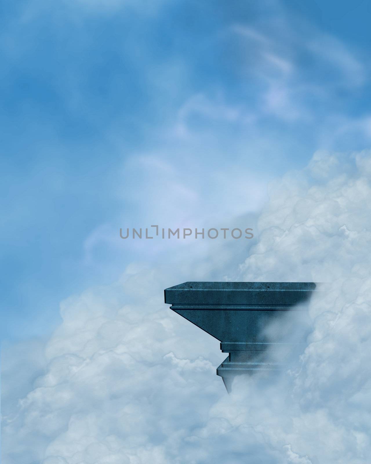 Ledge In The Clouds Background