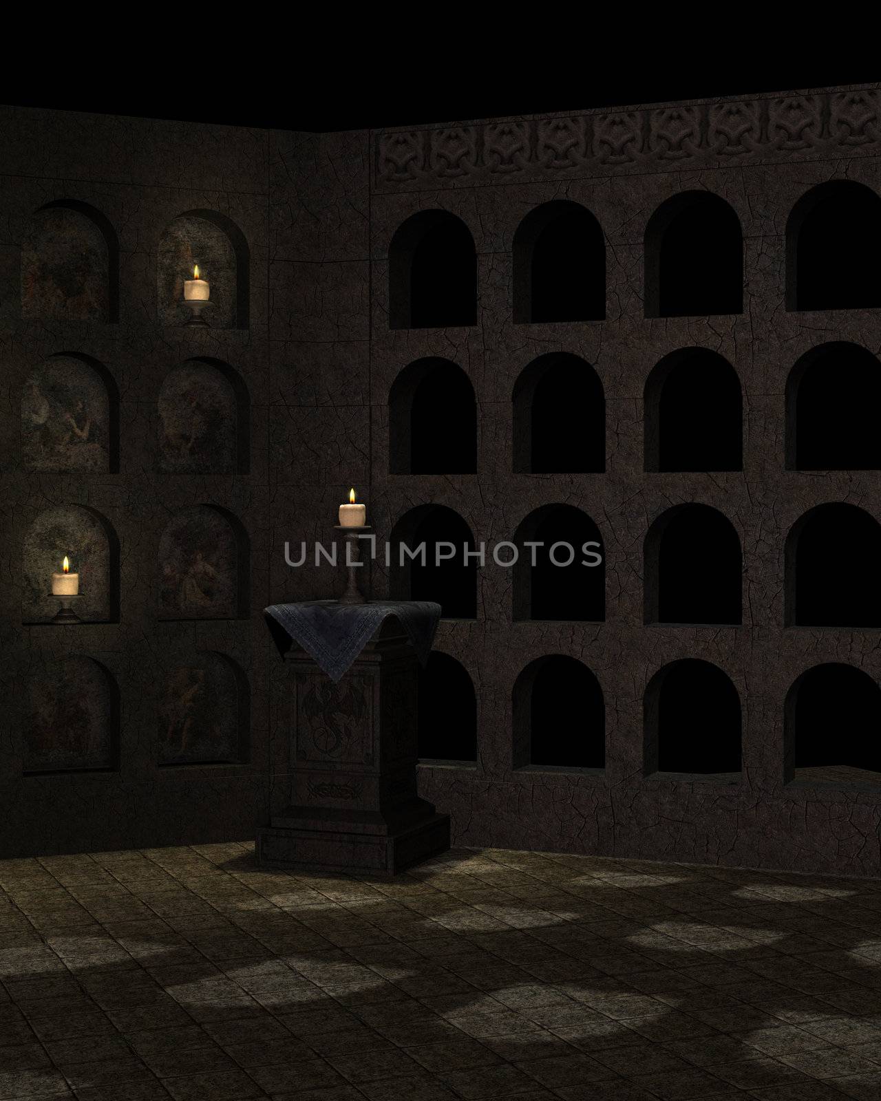 Inside Shrine Background by kathygold