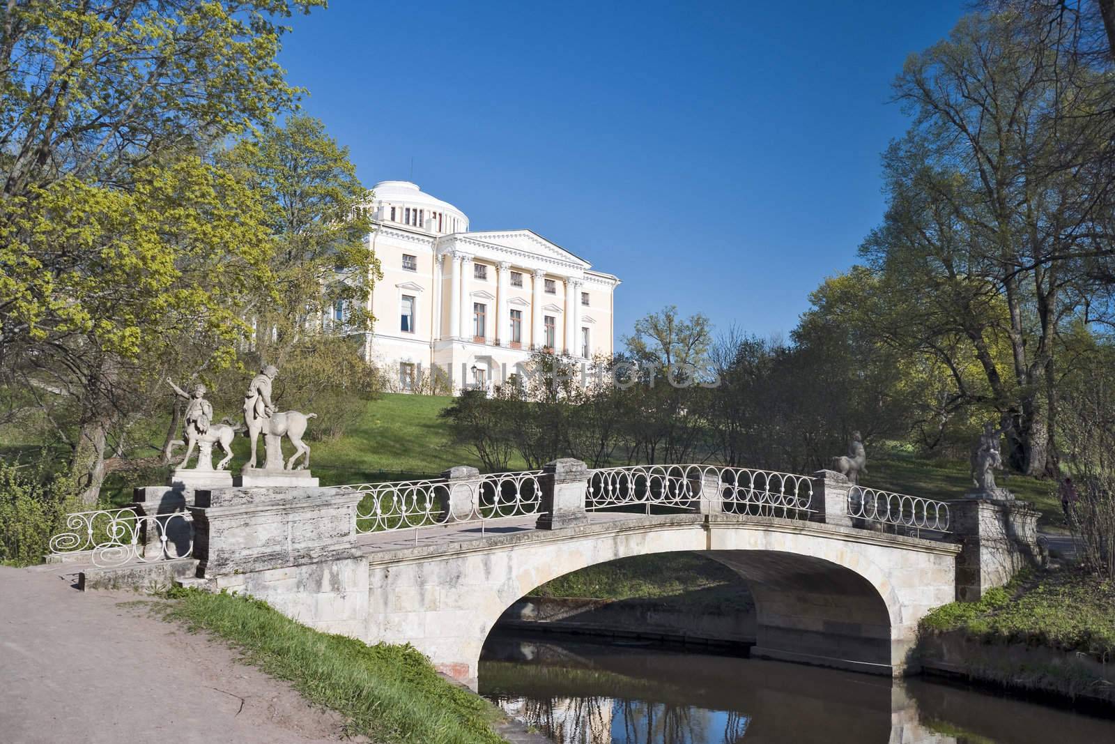 Classical building and centaurs bridge  by mulden