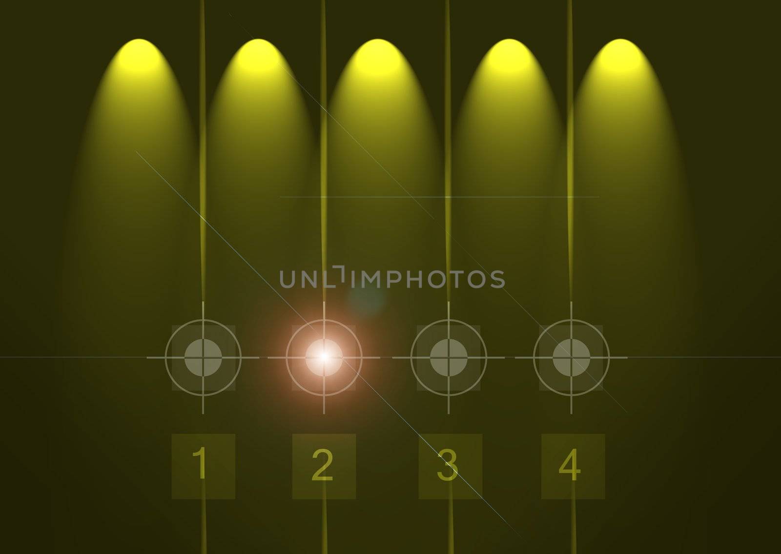 An abstract background, based on targets. 