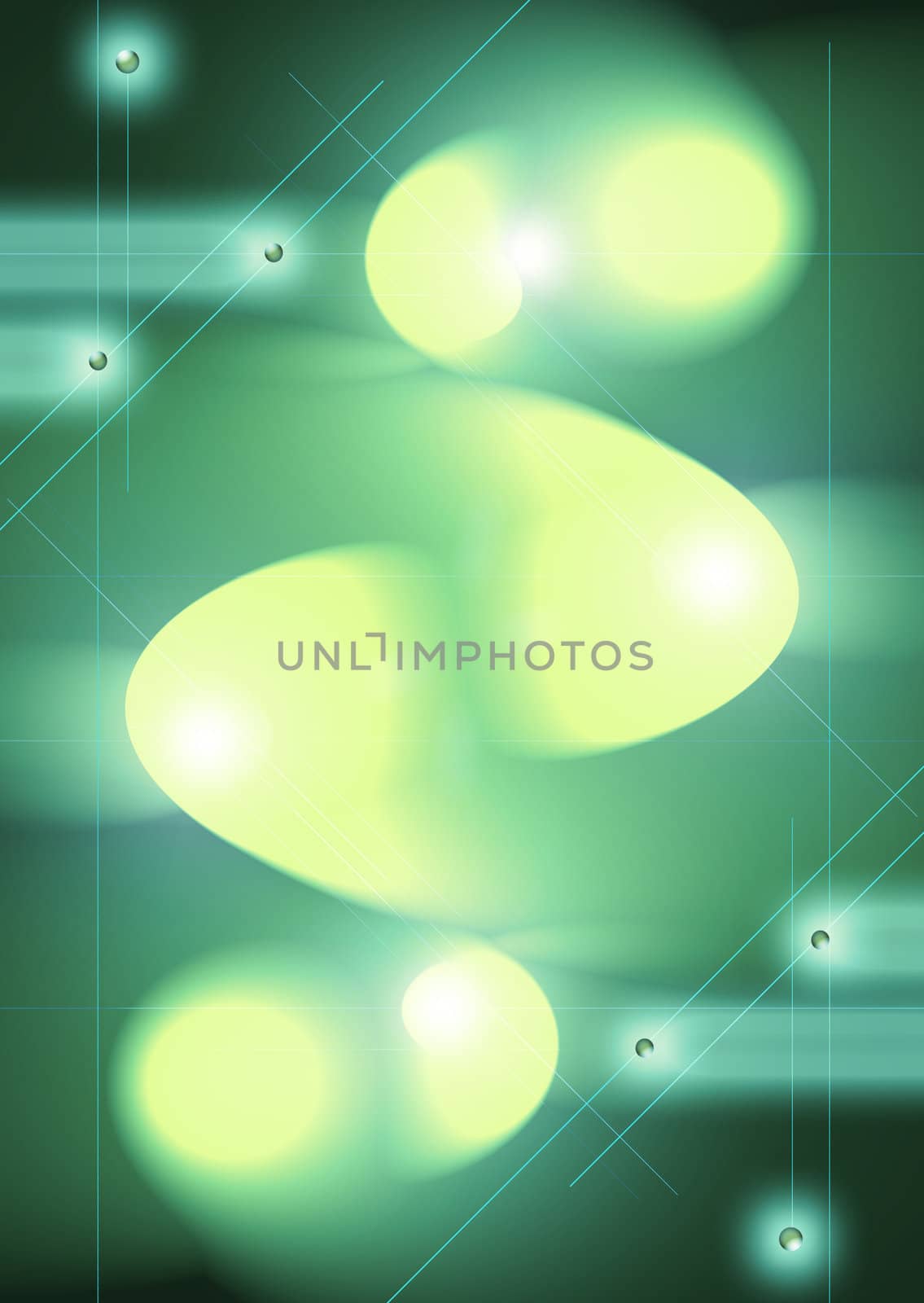 An abstract background playing on shapes, colours and light. Neon in effect, can be used landscape or portrait format.