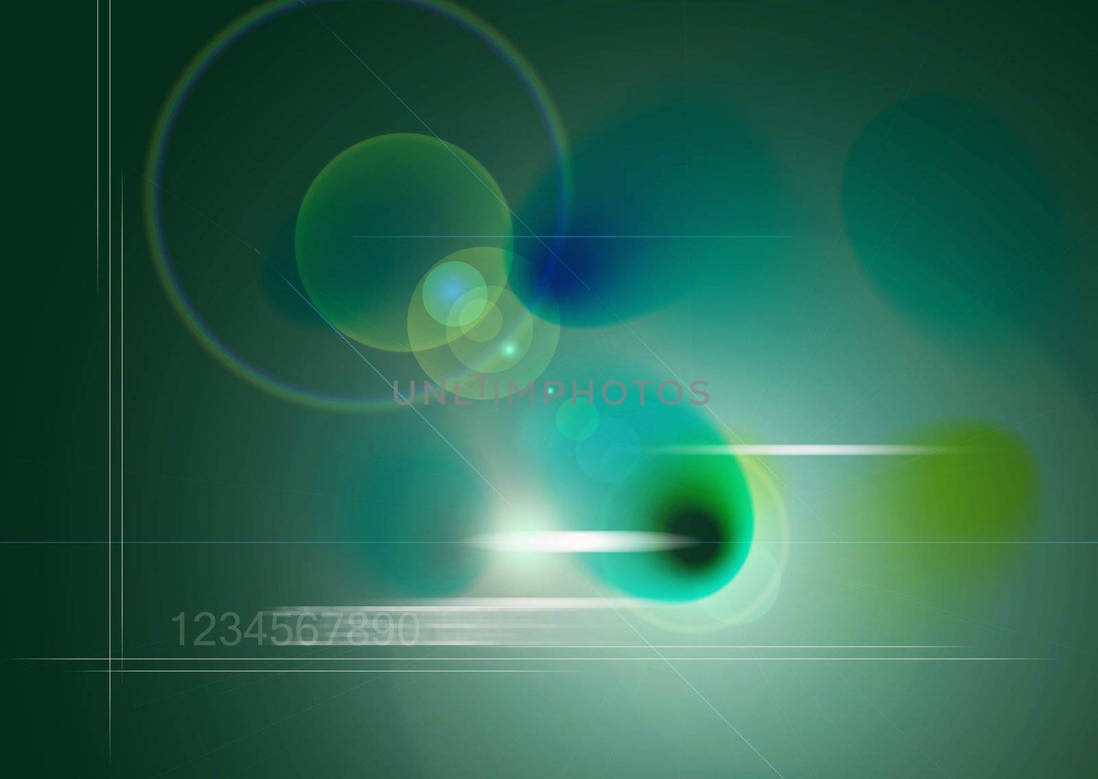 An abstract background in landscape format playing on light reflections and reftractions.