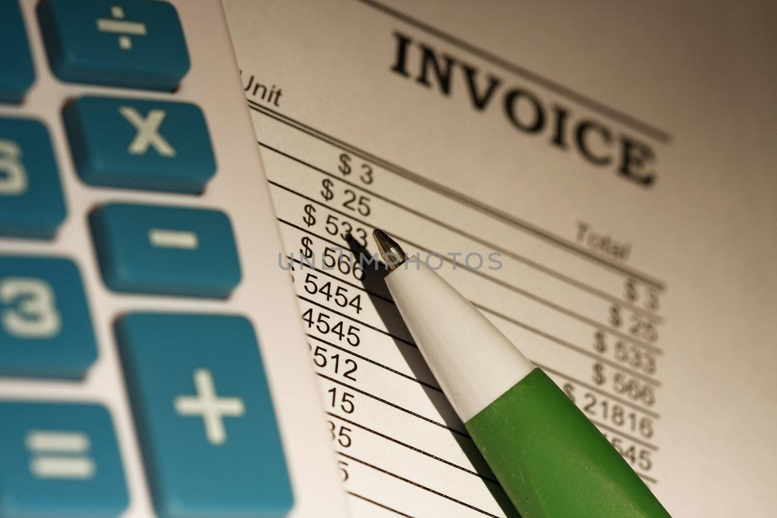 invoice with  calculator ( small dof )
