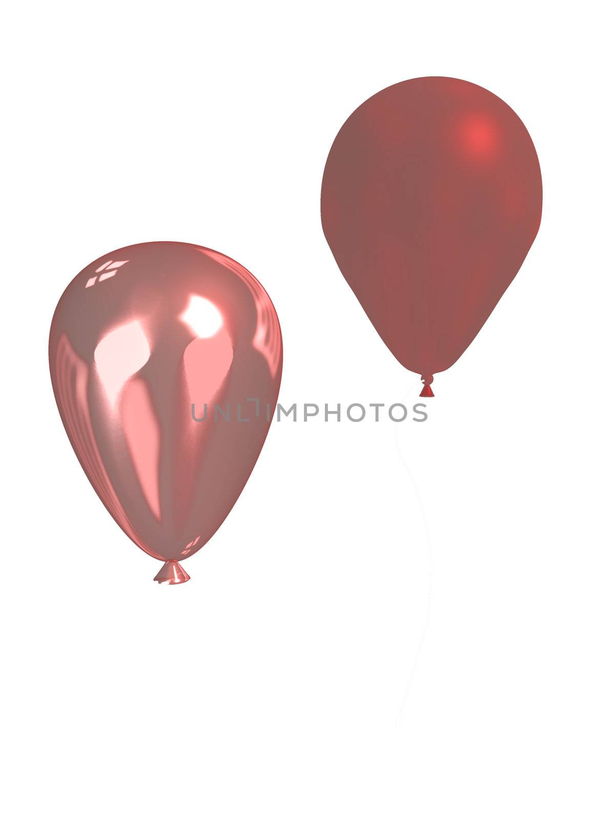 Two Pink Balloons by kathygold