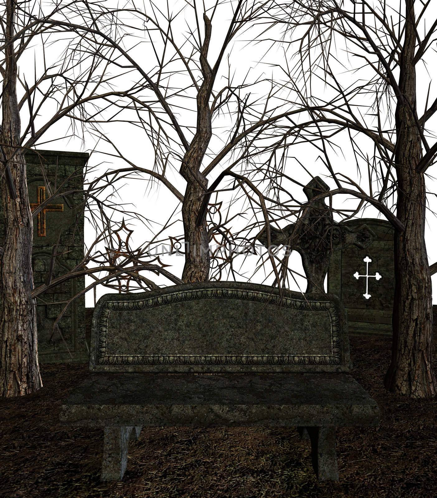 Spooky Cemetery by kathygold