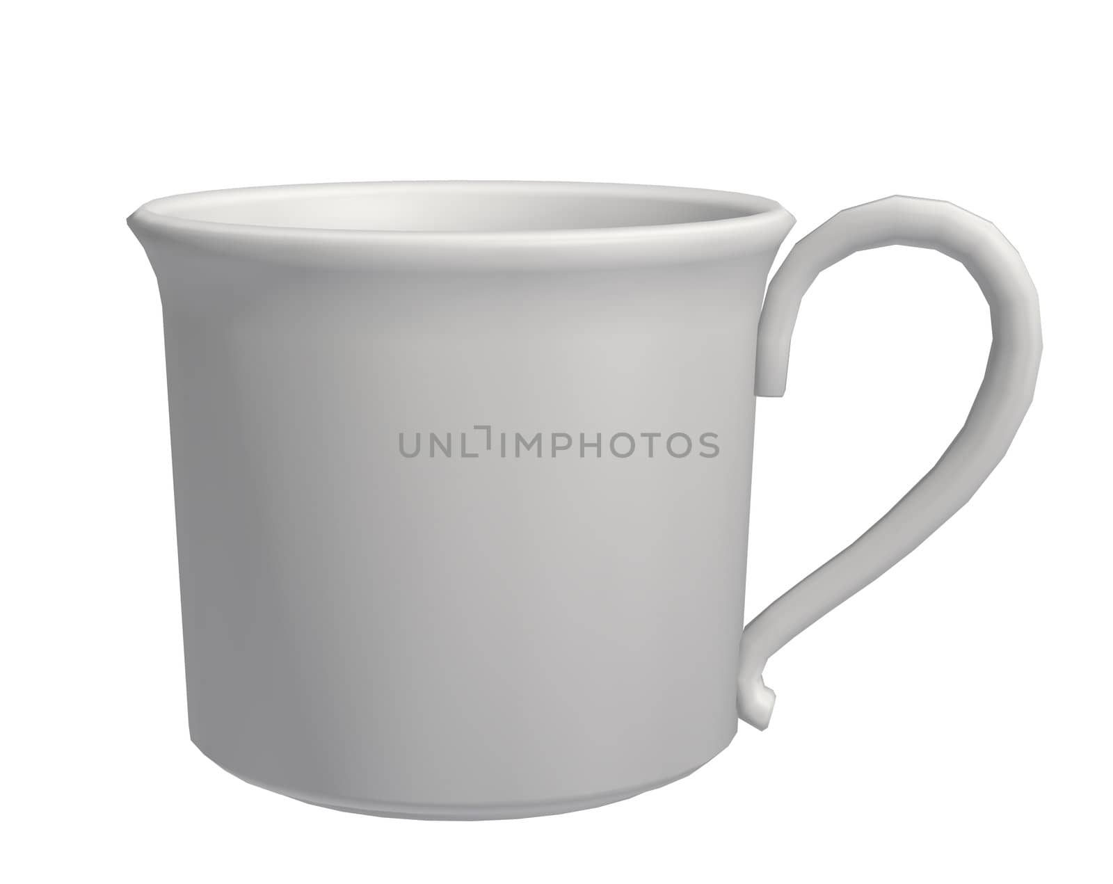 one white cup