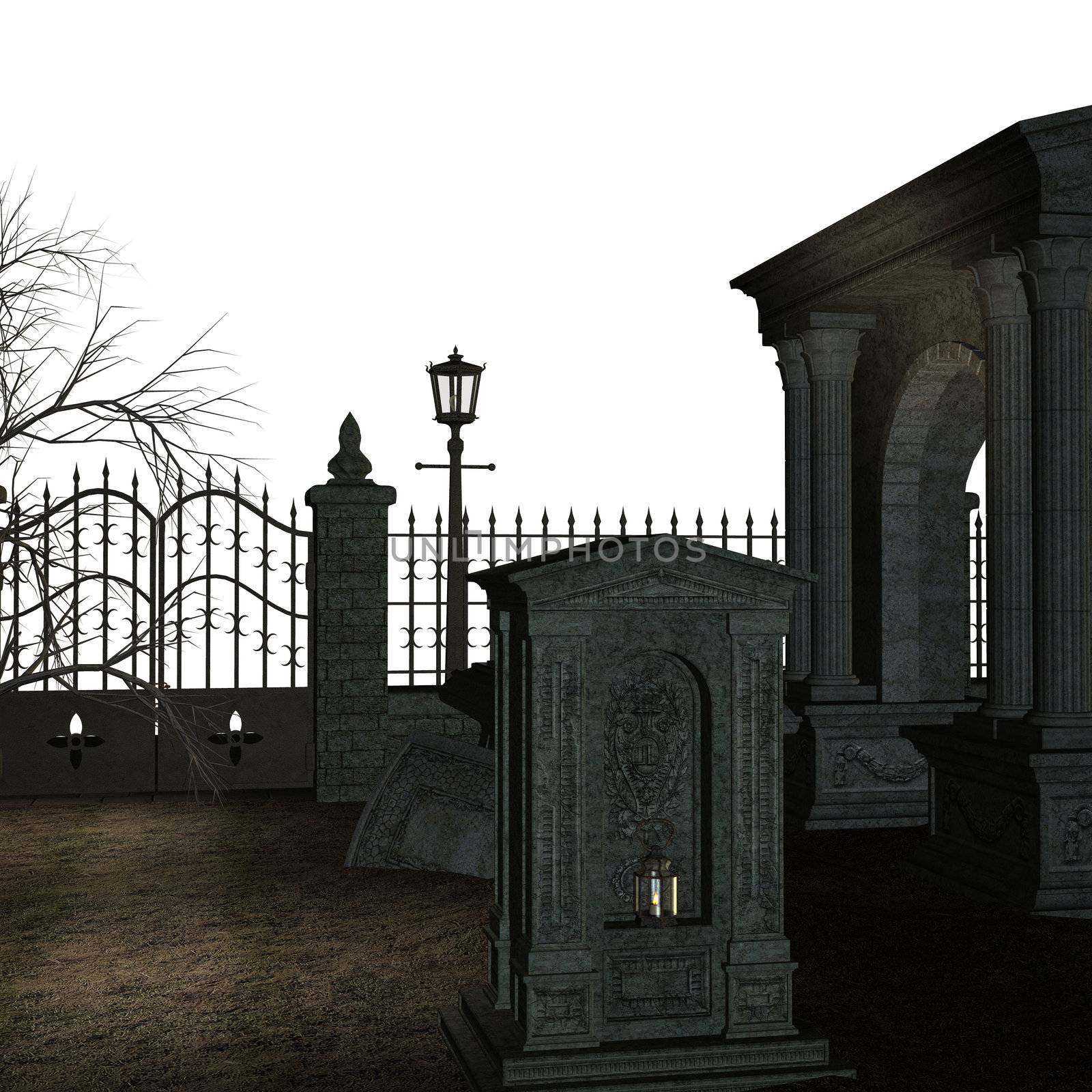 Spooky Cemetery by kathygold