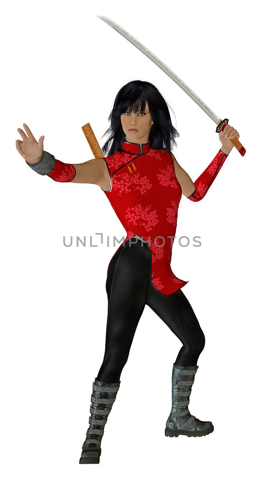 Woman Holding A Sword by kathygold