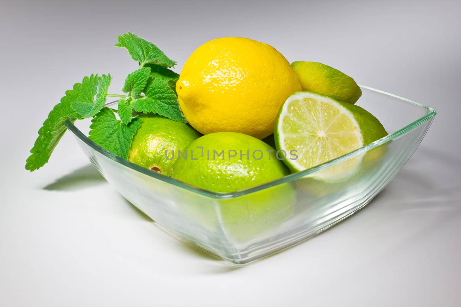 Green mint , lime and lemon by Nika__