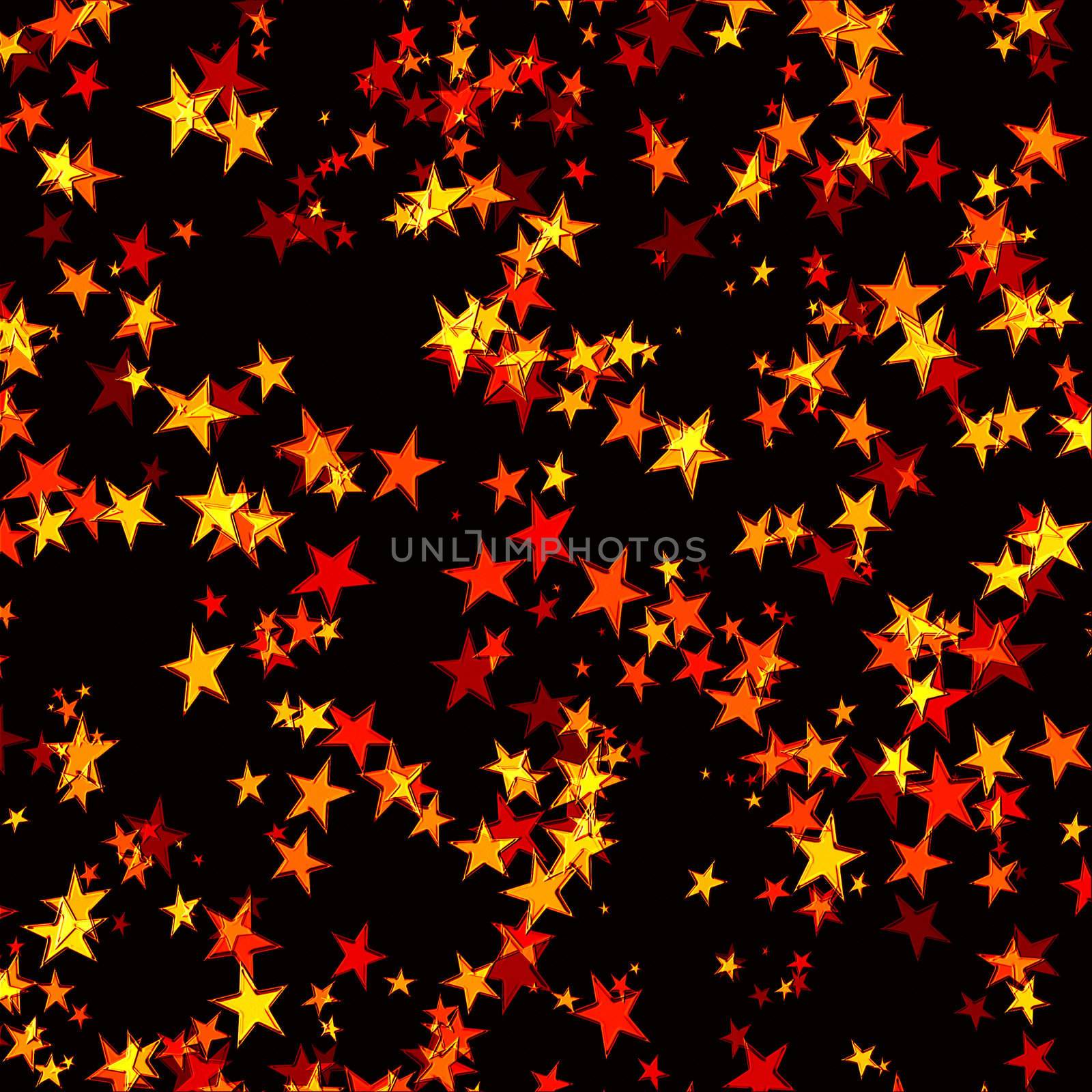 Gold background from bright stars