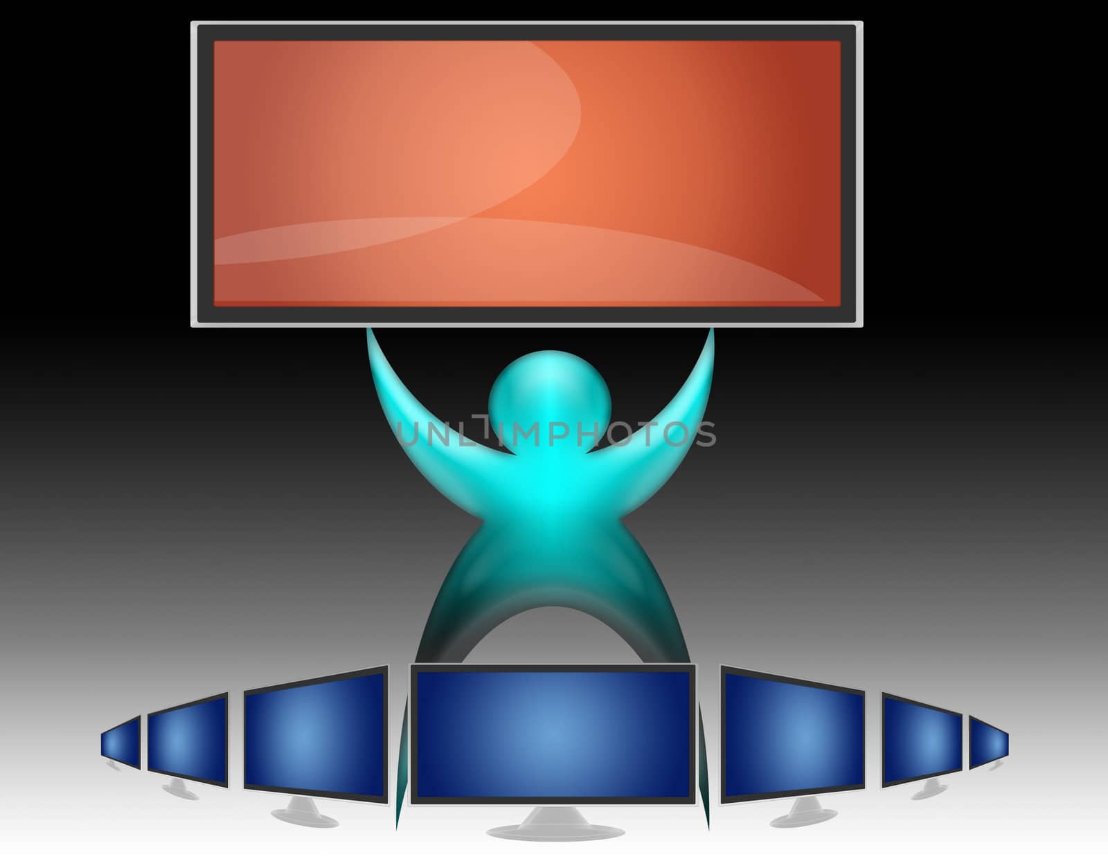 TV LCD flat screen (07) by walex101