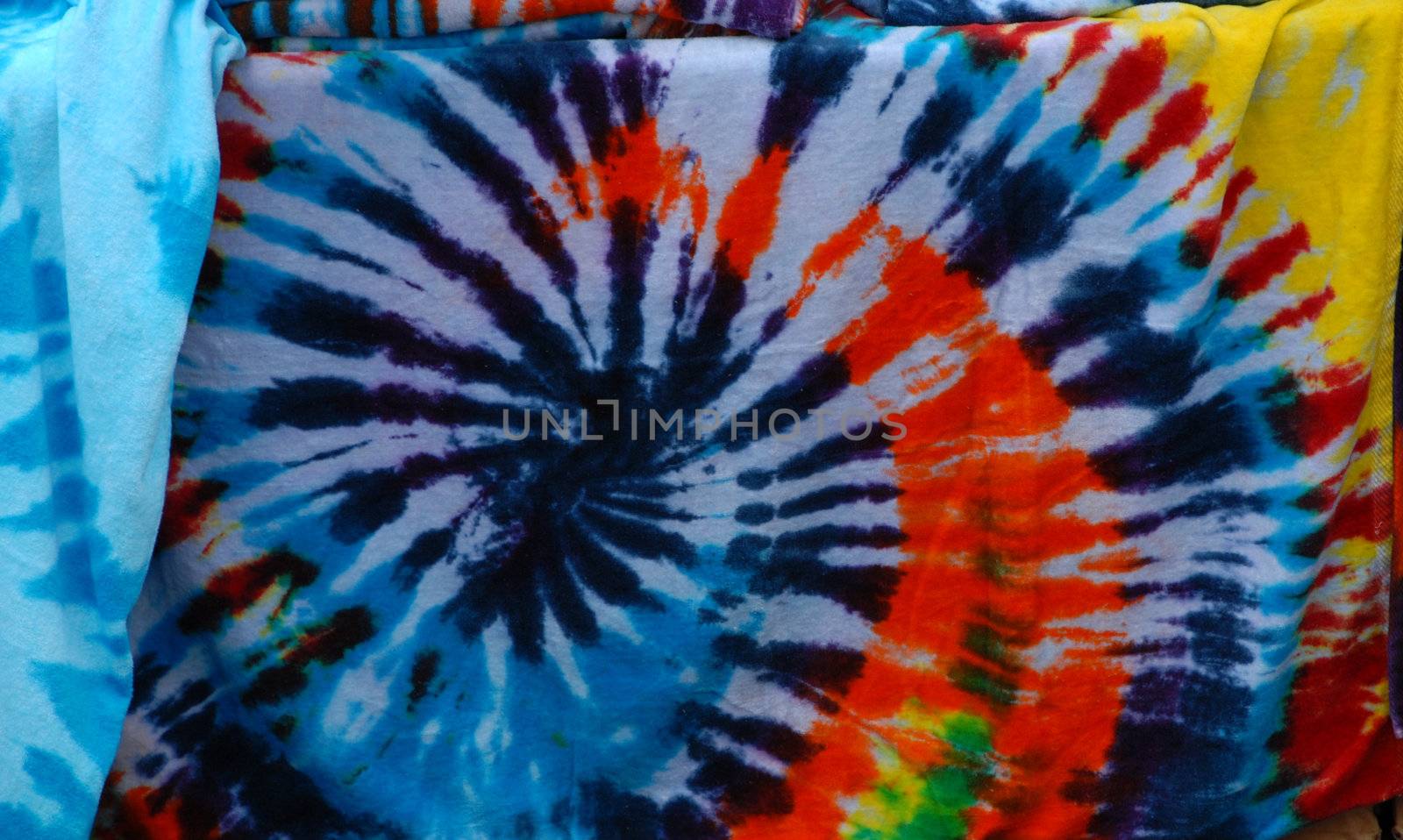 Tie dye towel by northwoodsphoto