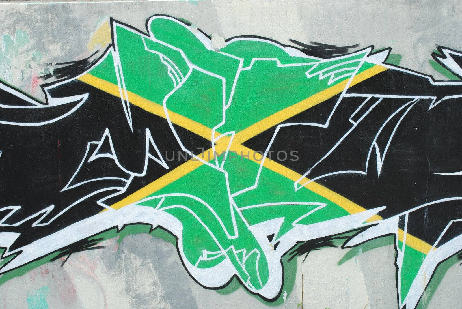 Graffiti Wall (Jamaica) by luissantos84