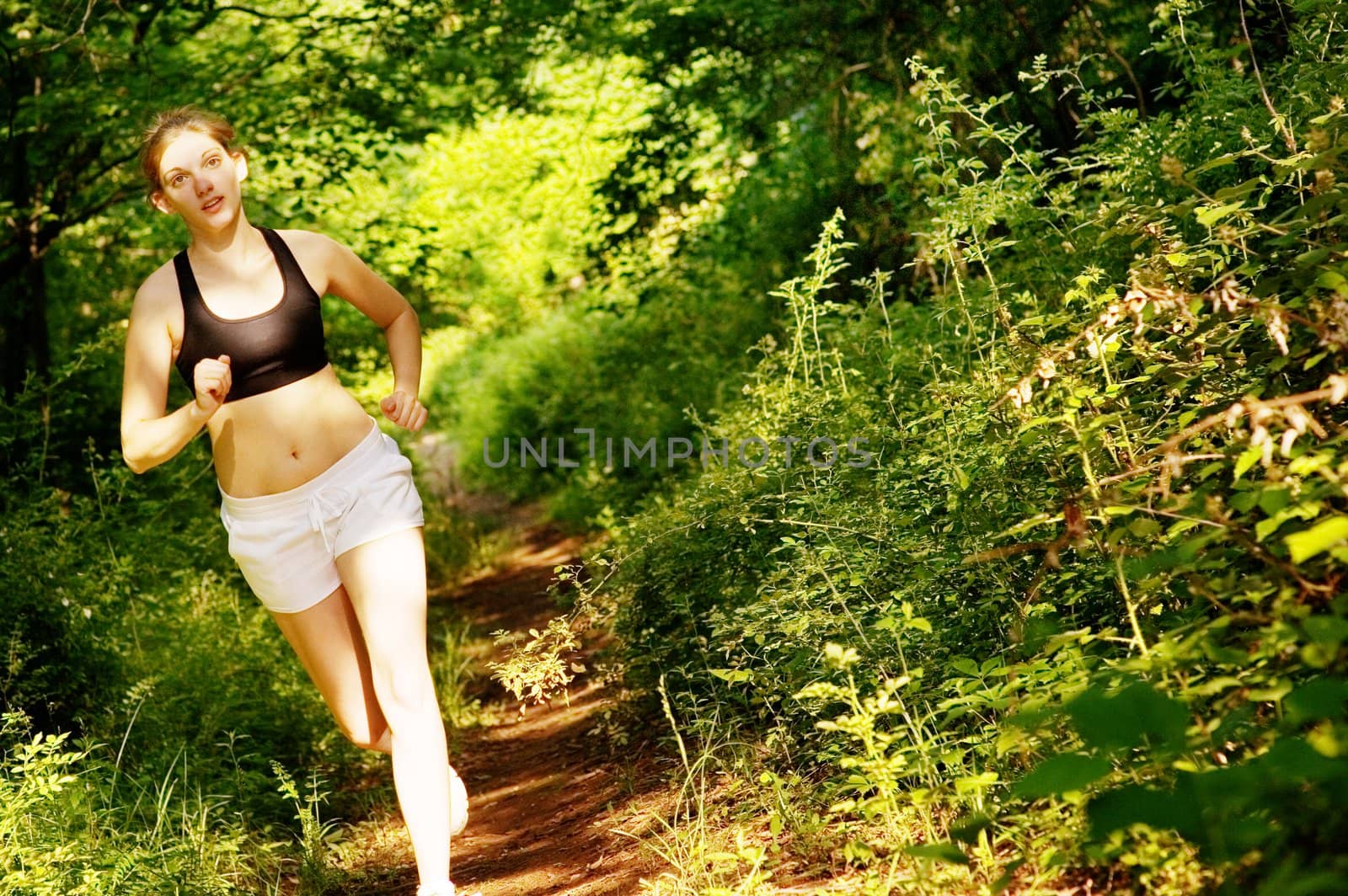 Woman Trail Runner by cardmaverick