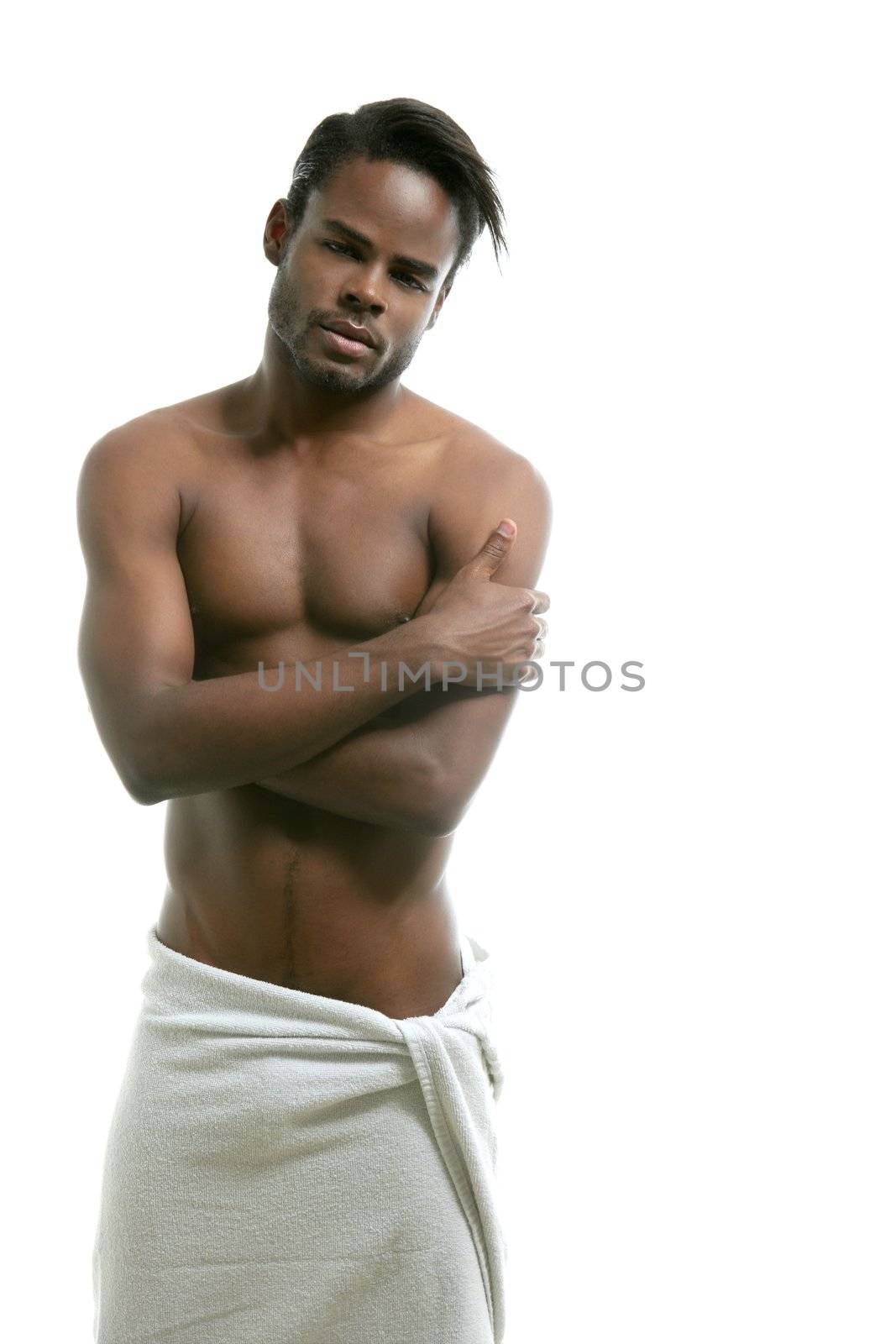 African american nude torso black sexy man by lunamarina