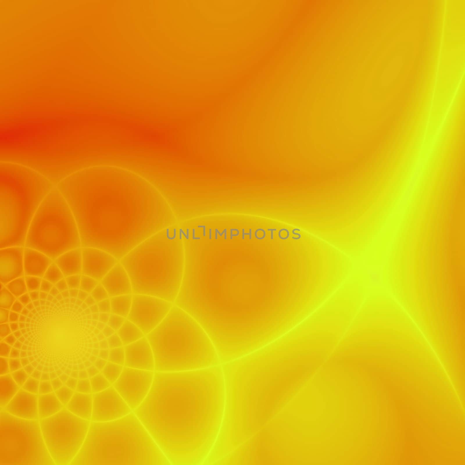 Abstract yellow & orange fractal background by klinok