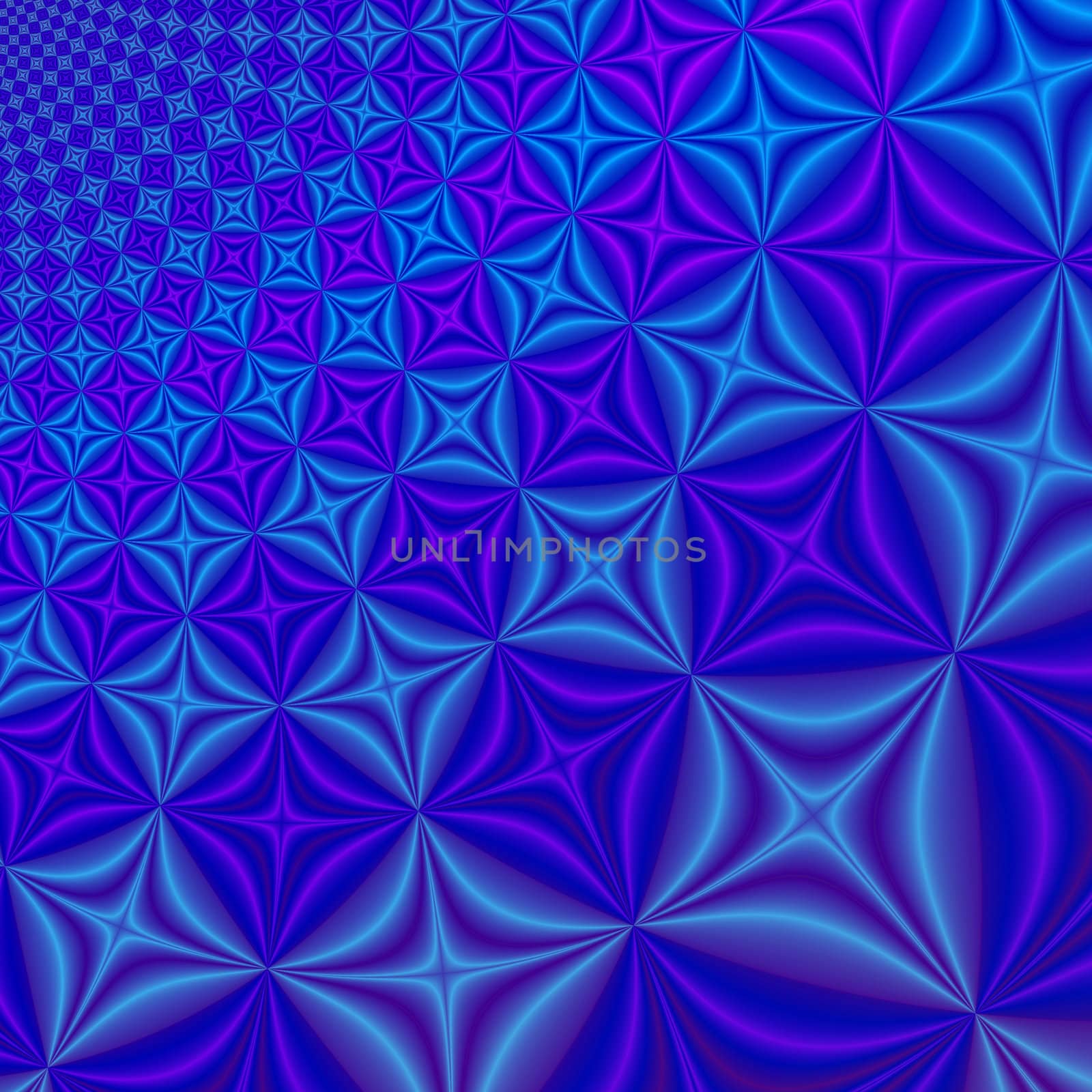 Abstract blue and lilac fractal rendered background, rhombs and crosses theme