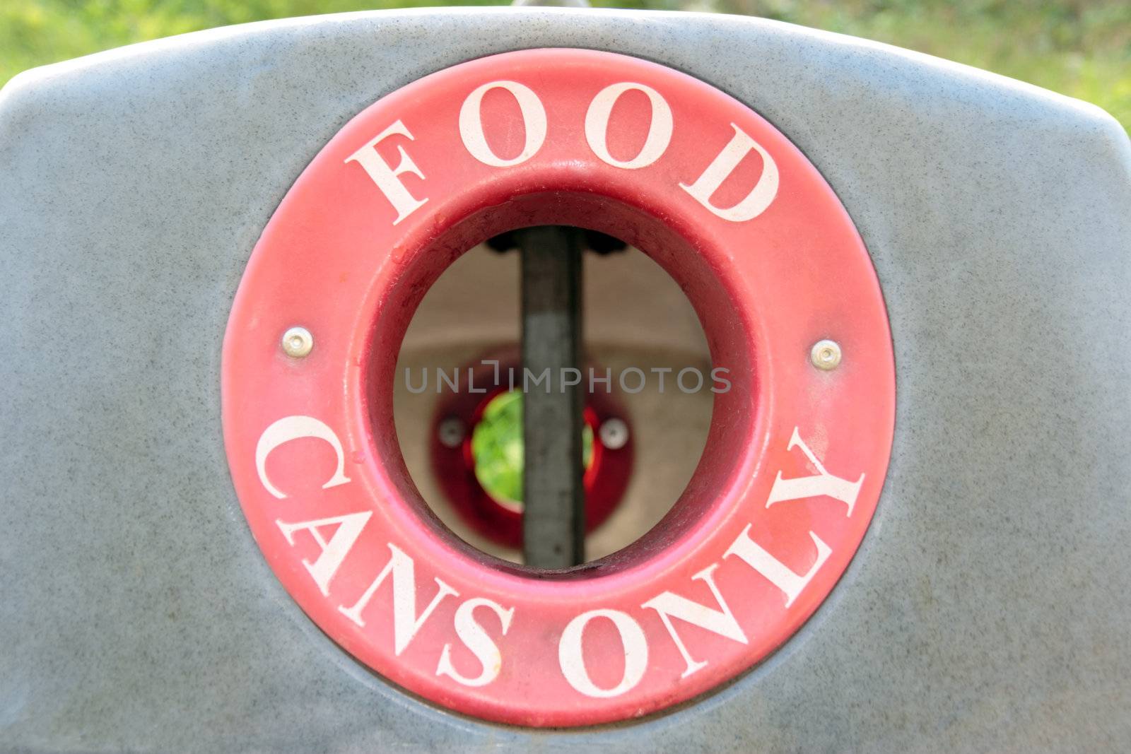 a bin for recycling food cans only