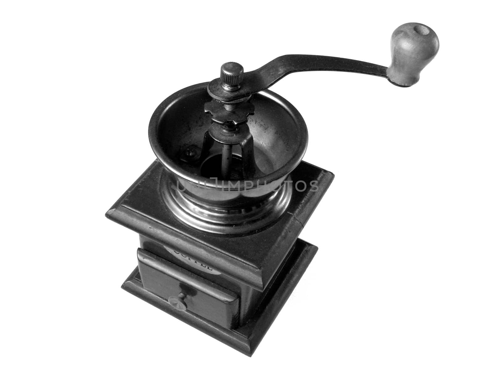 Old coffee grinder. B&W