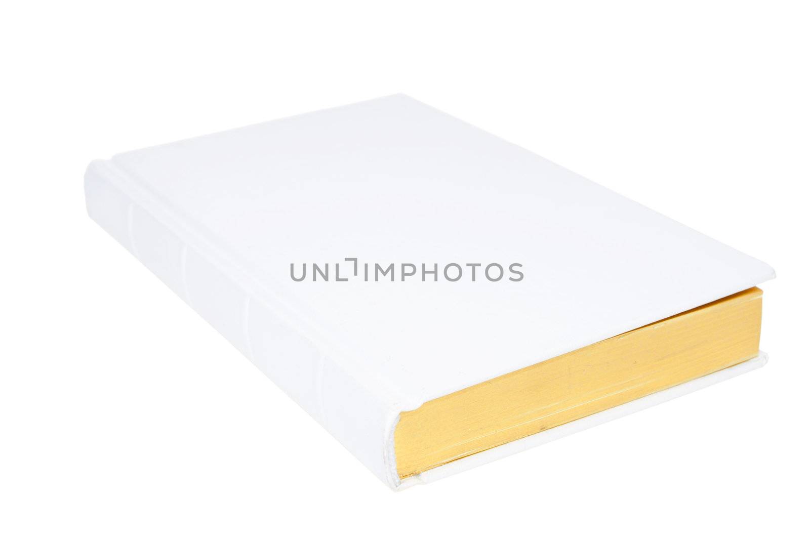 White closed bible book isolated on white background