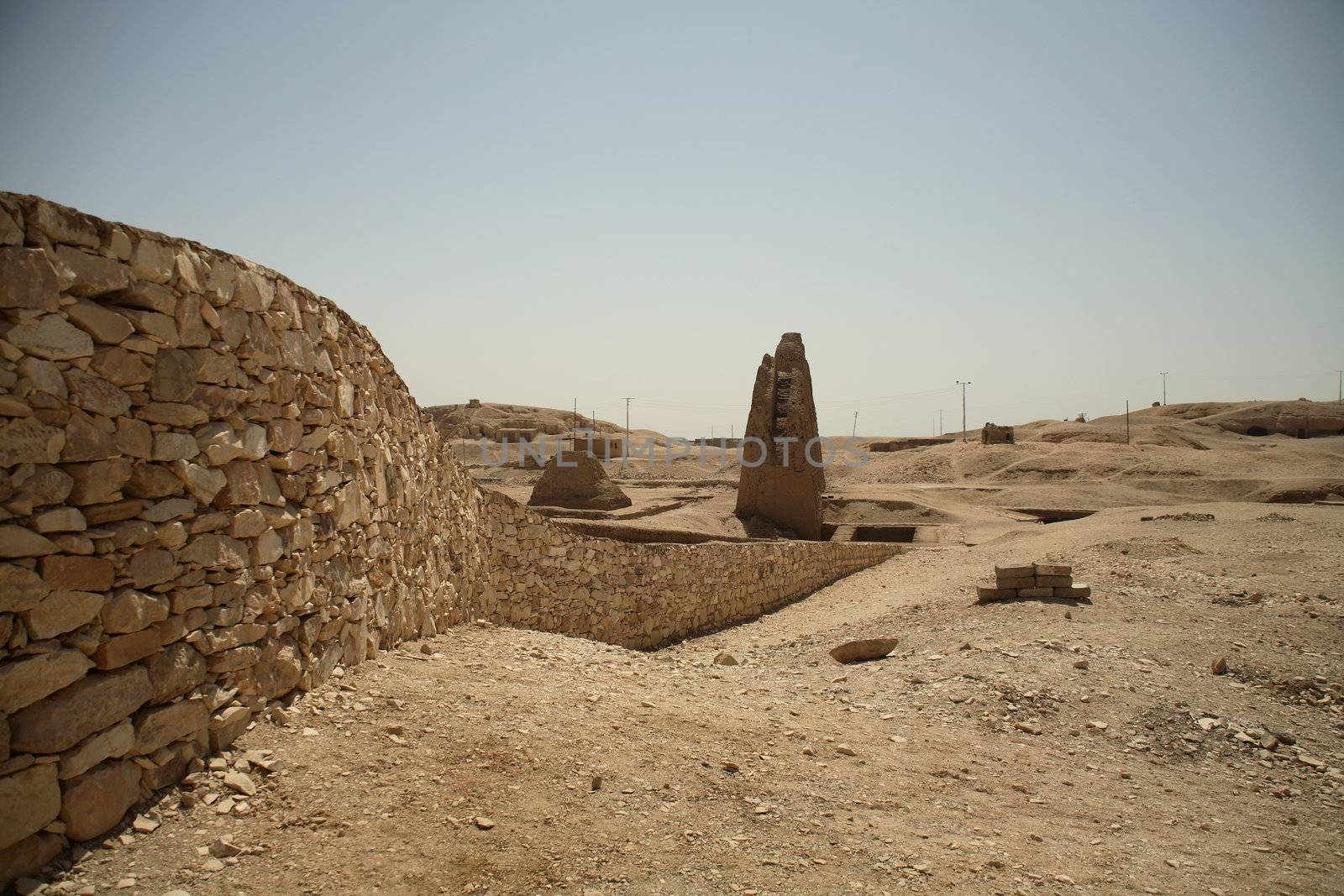 A wall in a construction site in the middle of the desert! :)