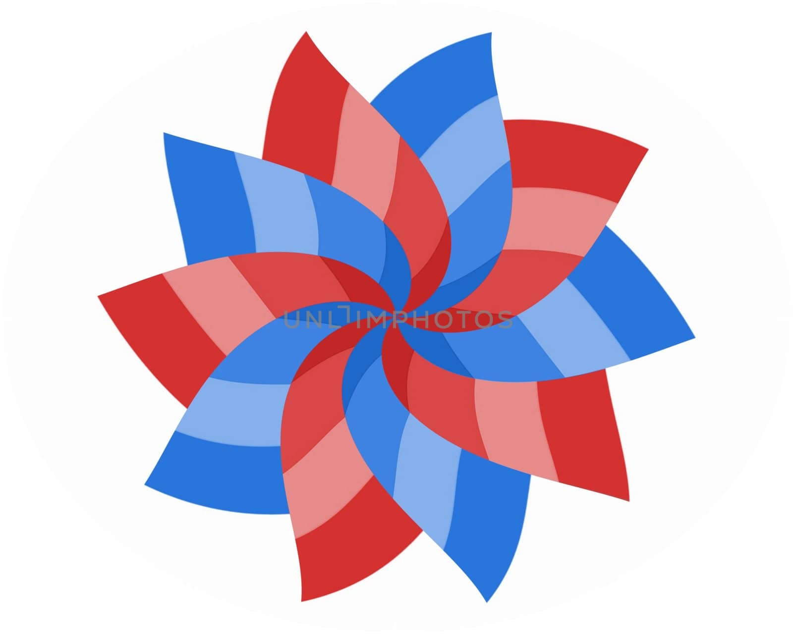 Red white and blue design