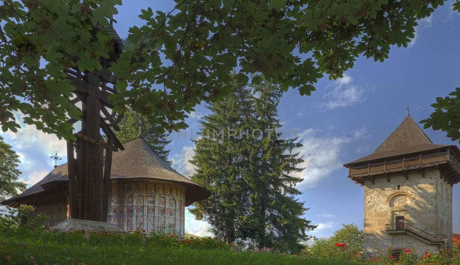 Image of Gura Humorului Monastery,Moldavia,Romania.