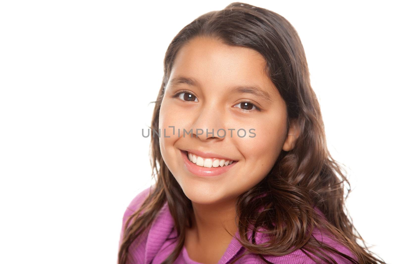 Pretty Hispanic Girl Portrait by Feverpitched