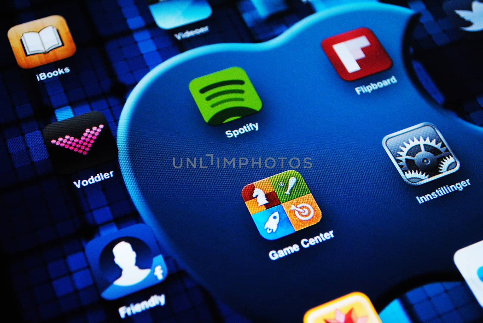 The screen of an iPad.