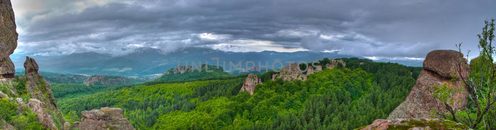 rock formations panorama - Belogradchishki skali Bulgaria