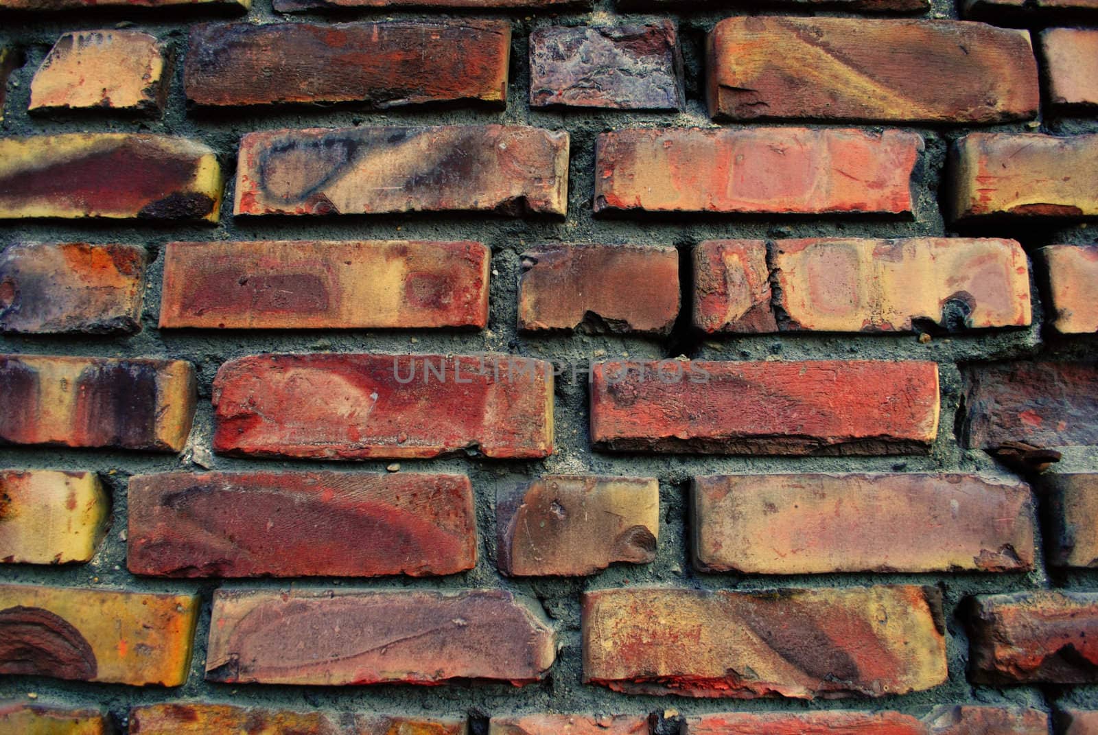 A brick wall.