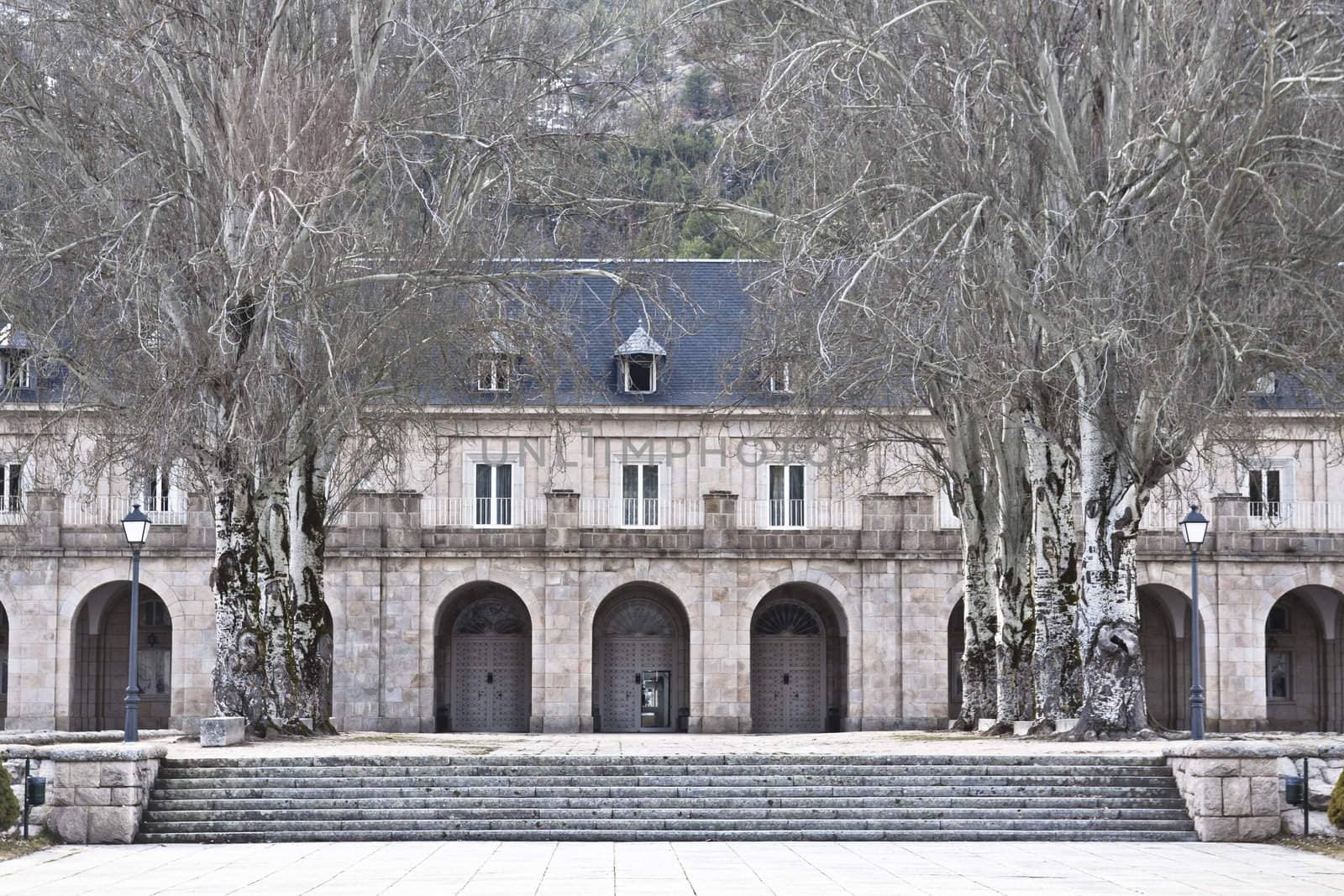 Architectural detail of The Benedictine Abbey  by kasto