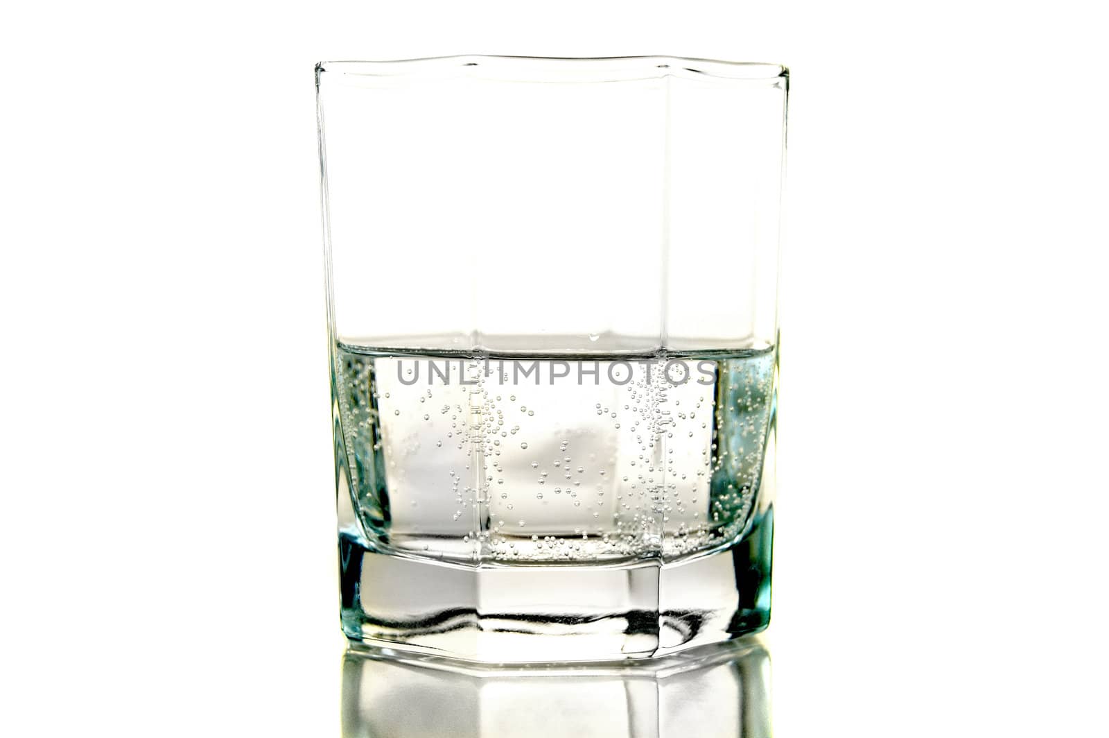 glass on white