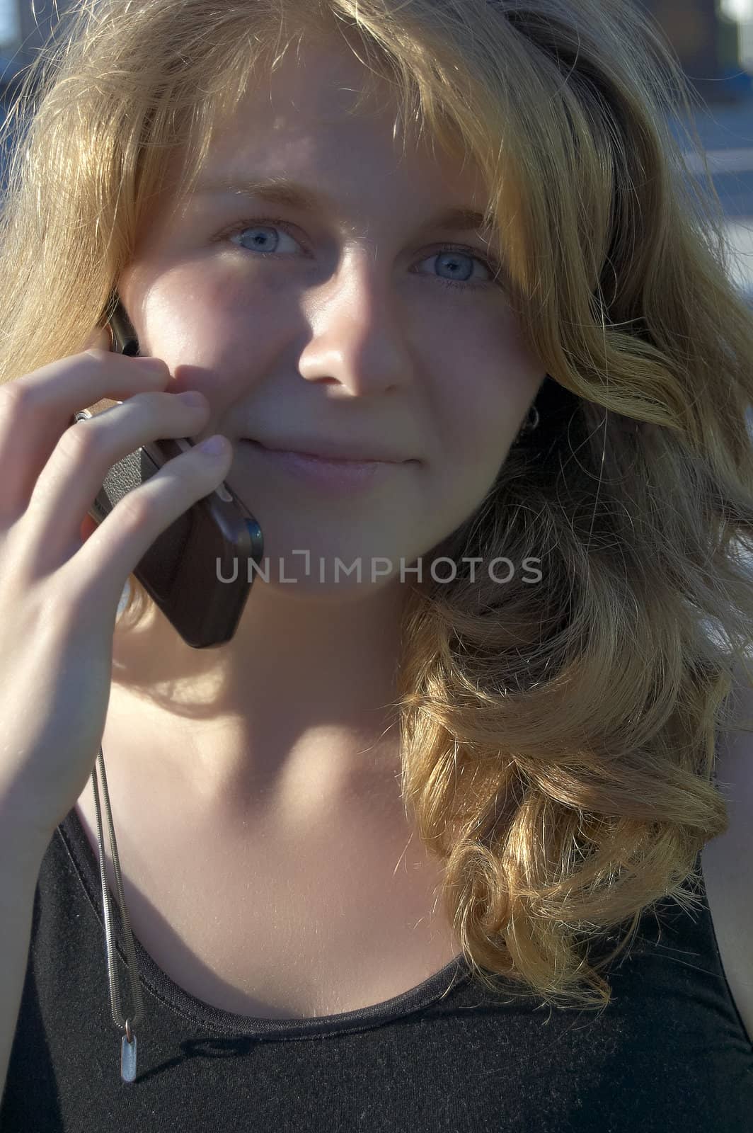 Woman with mobile phone