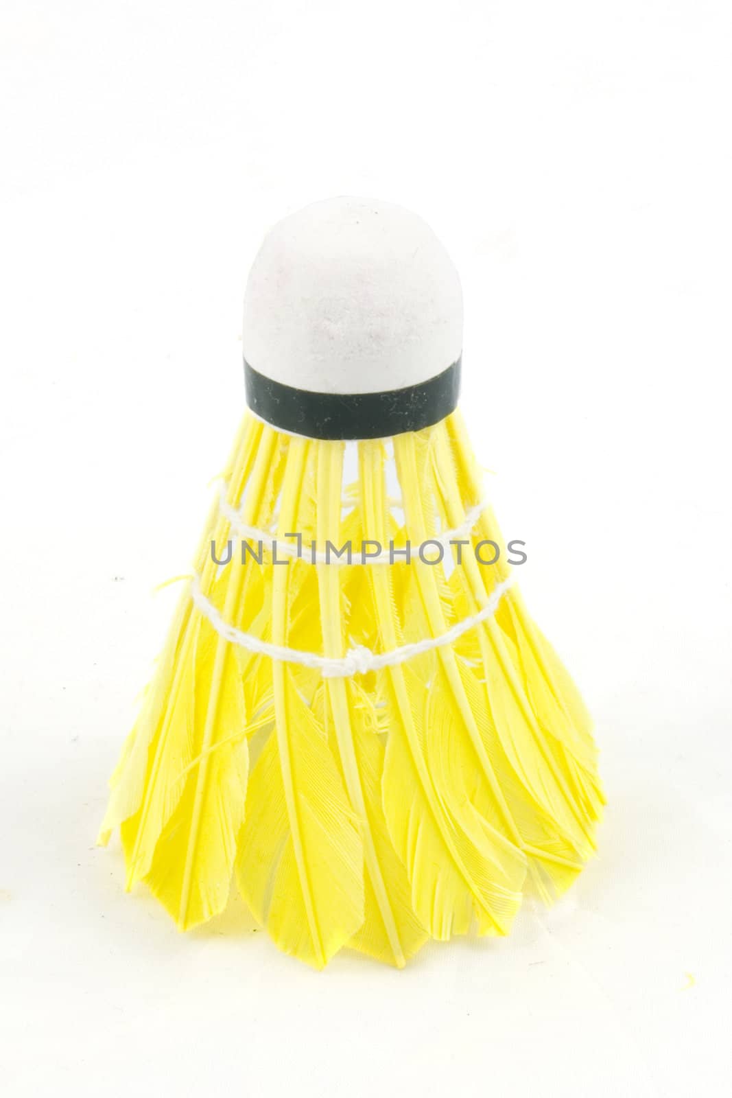 colorful badminton sports attributes isolated on a white background