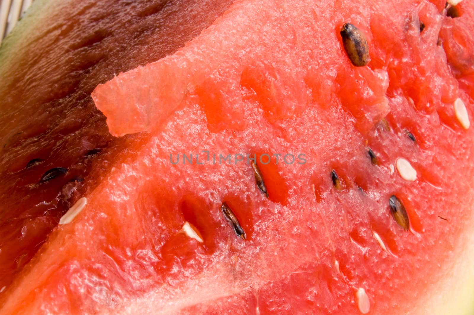 closeup of a watermelon
