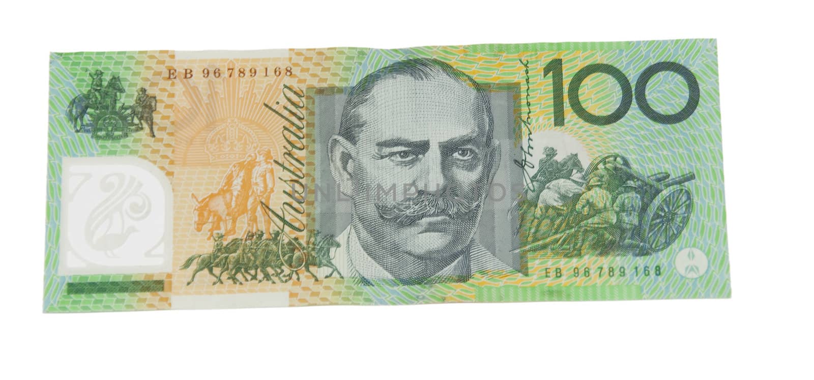 Australian 100$ bill by wojciechkozlowski